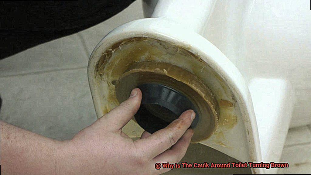Why Is The Caulk Around Toilet Turning Brown-5