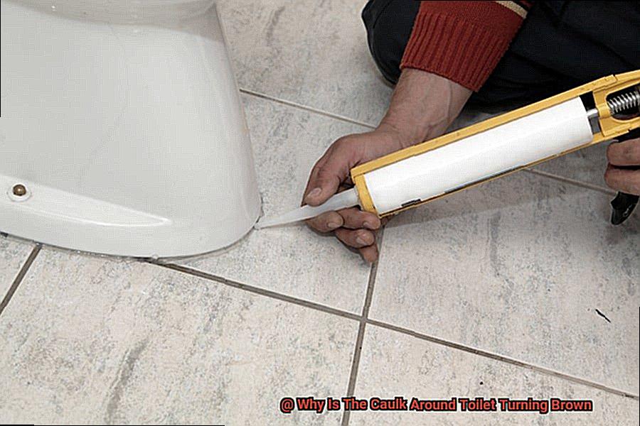 Why Is The Caulk Around Toilet Turning Brown-2